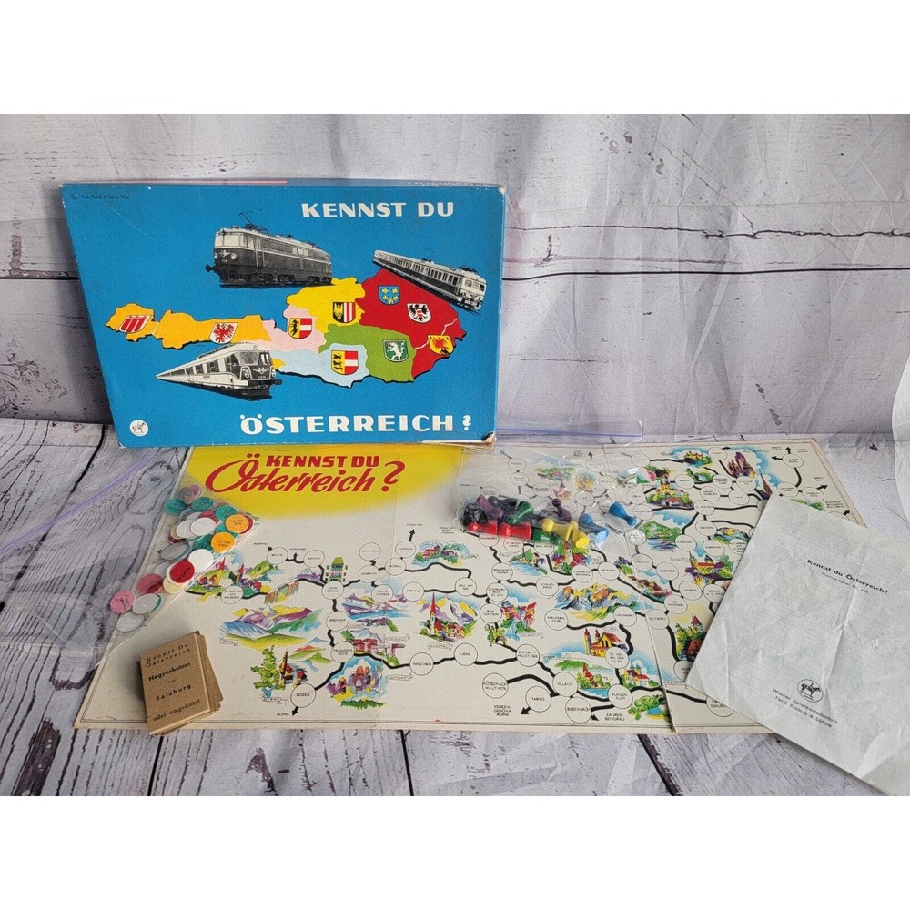 Kennst Du Ostrerreich? -Spiel von Piatnik ( Nr. 604 ) - RARE BOARD GAME Transit